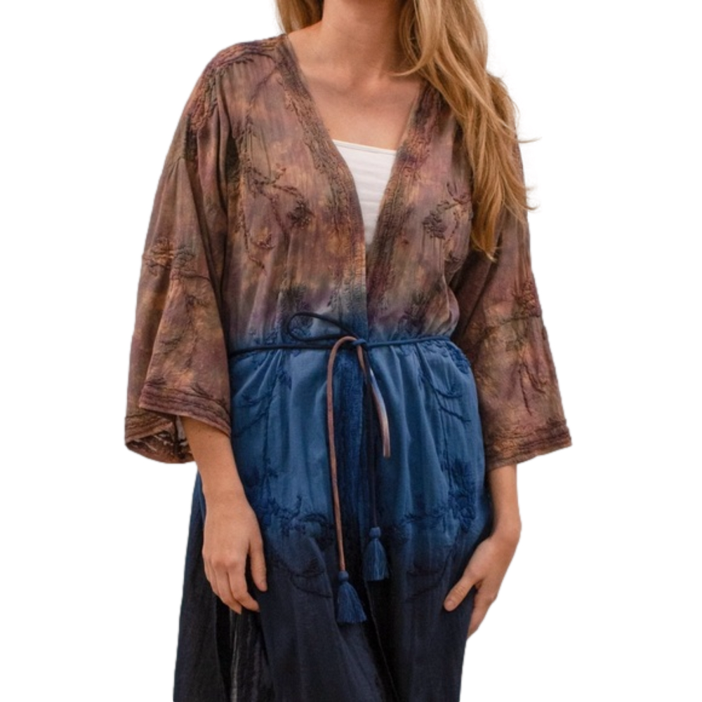NWT WOMENS KYLA SEO 1X/2X DETAIL KIMONO